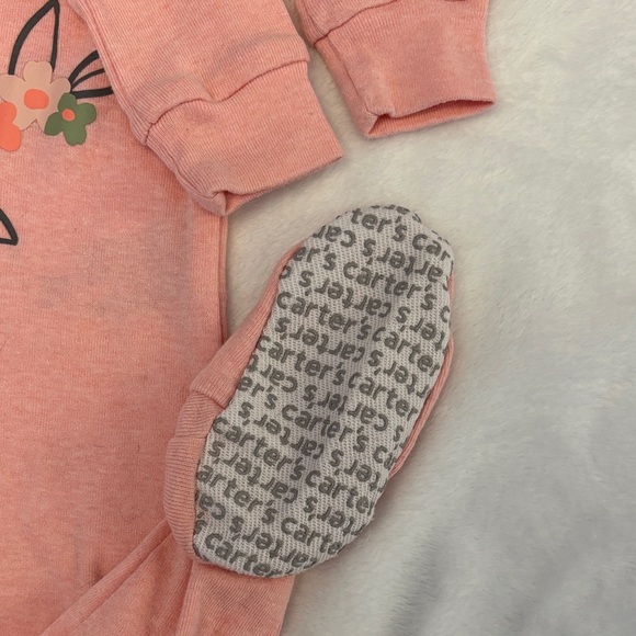 Carter's Coral Owl One Piece Footie - Picture 4 of 4